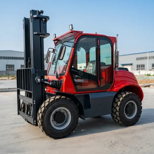 3.5t Cast Iron Counterweight Rough Terrain Forklift