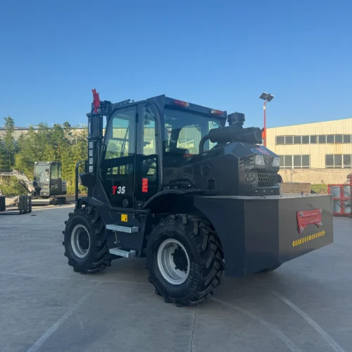 3.5t Rear Wheel Steering Rough Terrain Forklift
